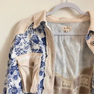 POL The Wildflower Jacket blue size M